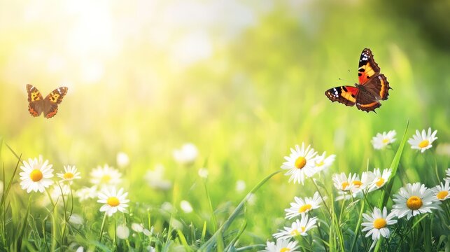 Butterflies in a Meadow
