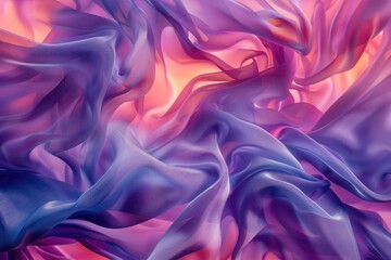 Obraz premium A detailed view of woven purple and blue fabric