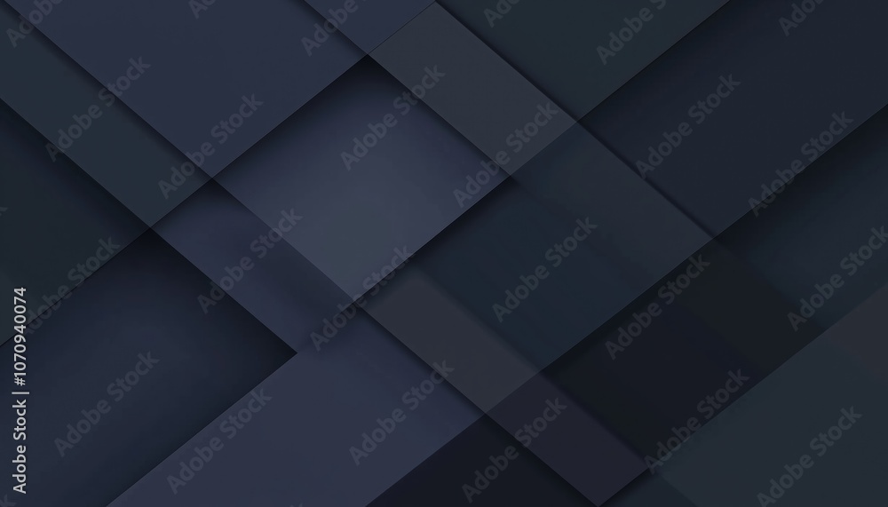 Poster Modern Horizontal Template With Abstract Dark Blue Gradient Geometric Diagonal Overlay Layer Featuring Shadow And Space For Text.