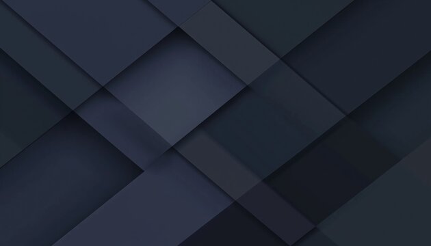 Modern Horizontal Template With Abstract Dark Blue Gradient Geometric Diagonal Overlay Layer Featuring Shadow And Space For Text.