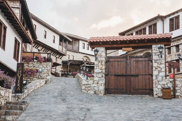 old street in the old town 