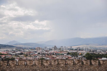 Obraz premium view of the city of Skopje 