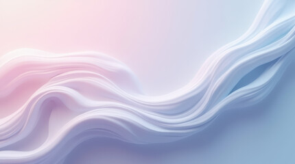 Fototapeta premium Smooth curved lines flow across a gradient backdrop creating a surreal ambiance