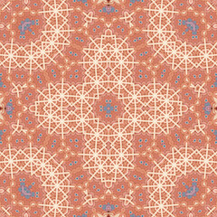 Seamless square pattern. Symmetric pattern texture