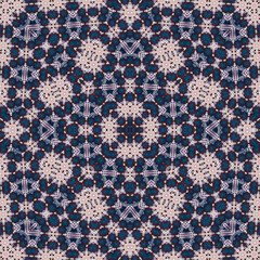 Seamless square pattern. Symmetric pattern texture