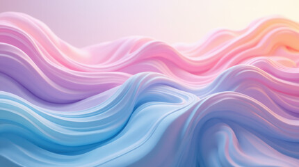 Fototapeta premium Vibrant fluid art depicting smooth, colorful waves in a tranquil setting
