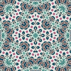 Seamless square pattern. Symmetric pattern texture