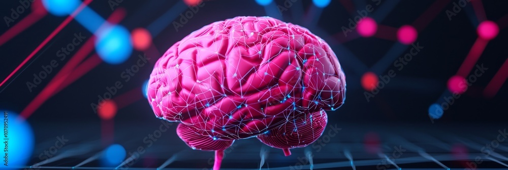 Poster utilizing futuristic brain-computer interfaces to enhance human behavior and transformation