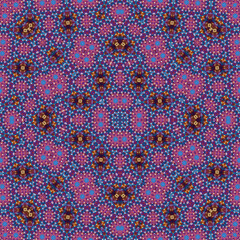 Seamless square pattern. Symmetric pattern texture