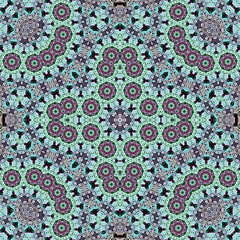 Seamless square pattern. Symmetric pattern texture