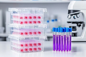 In the laboratory, containers are used to store biological cultures