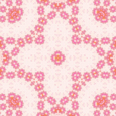 Seamless square pattern. Symmetric pattern texture