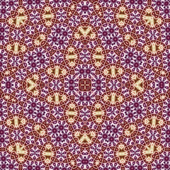 Seamless square pattern. Symmetric pattern texture