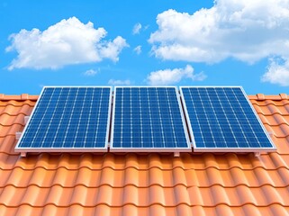 View of a big black solar panel in progress