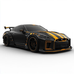 Fototapeta premium Custom Car Isolated