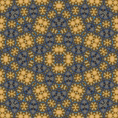 Seamless square pattern. Symmetric pattern texture
