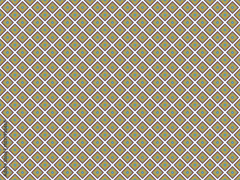 Poster vibrant, repeating shapes form a captivating and dynamic visual tapestry of colors