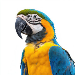 Naklejka premium Macaw Isolated