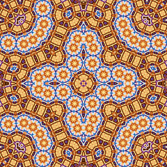 Seamless square pattern. Symmetric pattern texture
