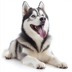 Fototapeta premium Siberian Husky Isolated