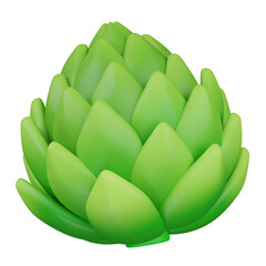 3d render  Artichoke  illustration