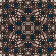 Seamless square pattern. Symmetric pattern texture