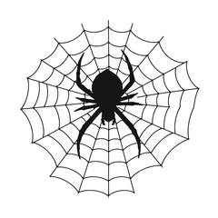 Fototapeta premium a black and white line drawing of a spider web.