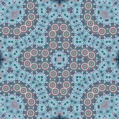 Seamless square pattern. Symmetric pattern texture