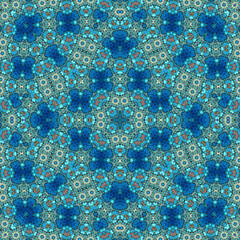 Seamless square pattern. Symmetric pattern texture