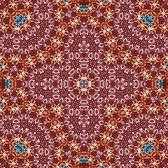 Seamless square pattern. Symmetric pattern texture