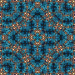 Seamless square pattern. Symmetric pattern texture