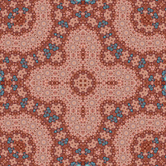 Seamless square pattern. Symmetric pattern texture