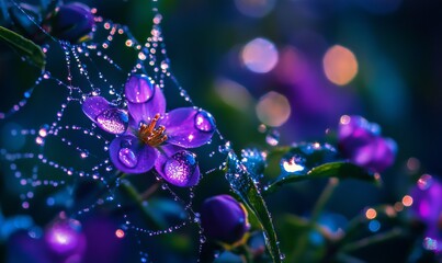 Dewdrops On A Spiderweb