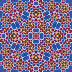 Seamless square pattern. Symmetric pattern texture