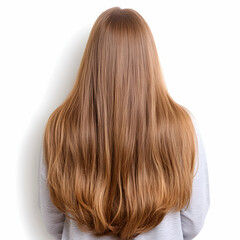 Long Brown Hair From Behind, long hair, hair care, hair style, straight hair, woman