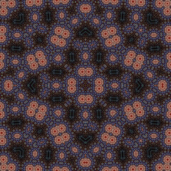 Seamless square pattern. Symmetric pattern texture