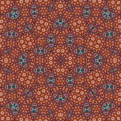 Seamless square pattern. Symmetric pattern texture