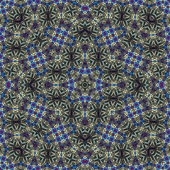 Seamless square pattern. Symmetric pattern texture