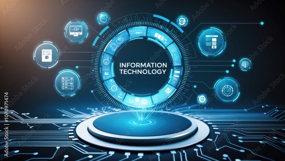 Canvas Prints information technology, the art of data flow