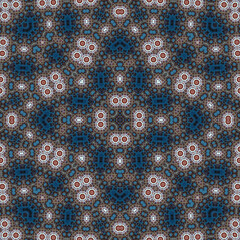 Seamless square pattern. Symmetric pattern texture