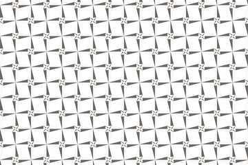 Intricate geometric pattern of black and white shapes creating a stunning visual effect