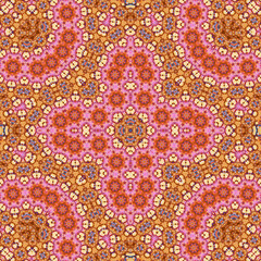 Seamless square pattern. Symmetric pattern texture