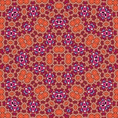 Seamless square pattern. Symmetric pattern texture