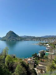 Naklejka premium Blick auf den See 