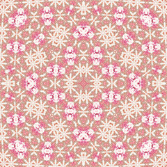 Seamless square pattern. Symmetric pattern texture