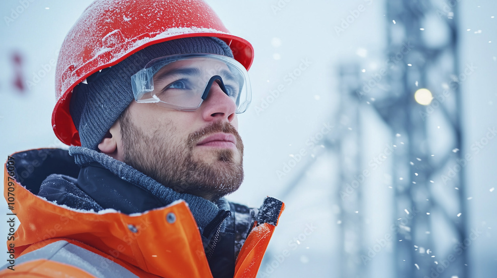 Poster engineers installing de-icing systems on steel structures