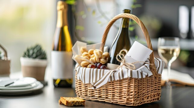 Elegant Corporate Gift Basket Presentation for Office Celebrations and Special Occasions