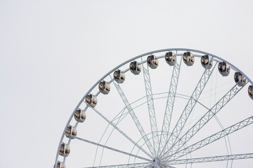 Fototapeta premium ferris wheel on a white background
