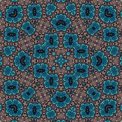 Seamless square pattern. Symmetric pattern texture