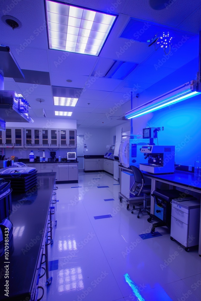 Poster high-tech research lab for heart valve technologies and prototyping design